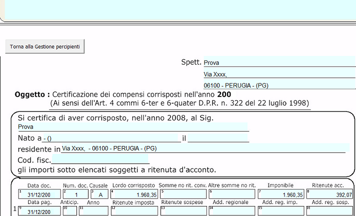 modello certificazione ritenuta dacconto